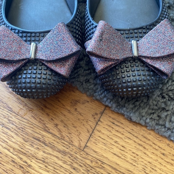 Melissa Jelly Metallic Bow Flats Size 6 - Picture 4 of 10